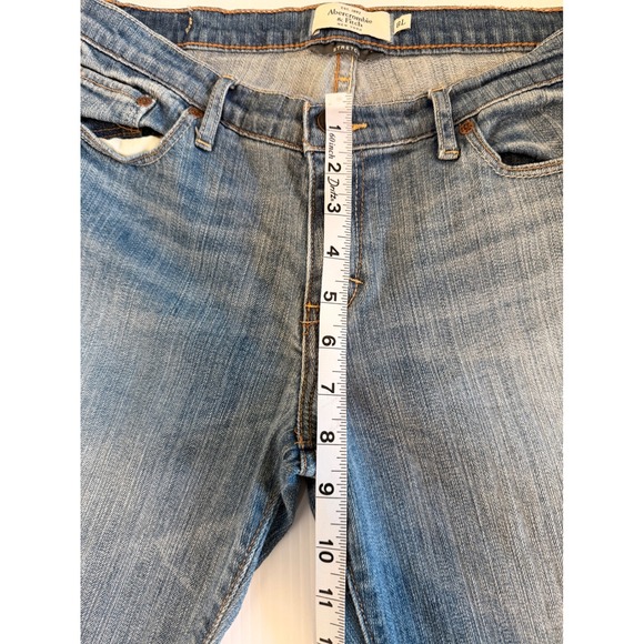 Abercrombie Fitch Emma Bootcut Jeans Medium Wash Stretch Womens 8L - Picture 8 of 10